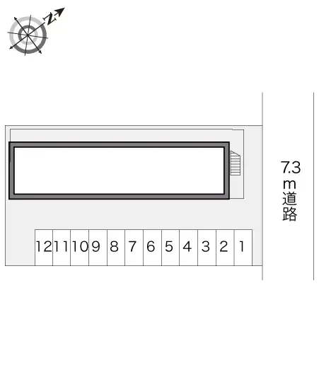 ★手数料０円★函館市港町３丁目　月極駐車場（LP）